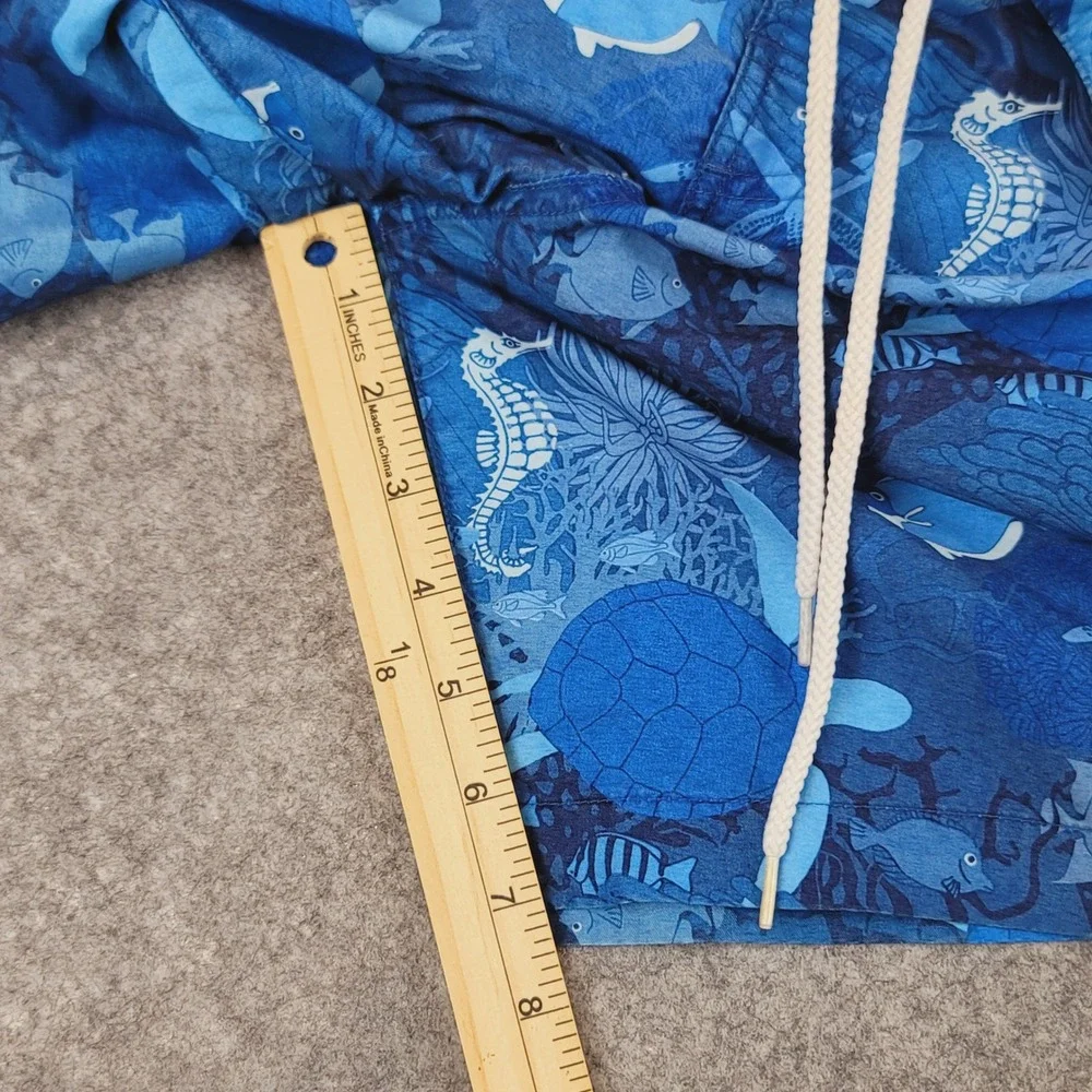 Southern Tide Skipjack Water Shorts‎ Mens Large Blue Sea Life Turtle Swim Trunks